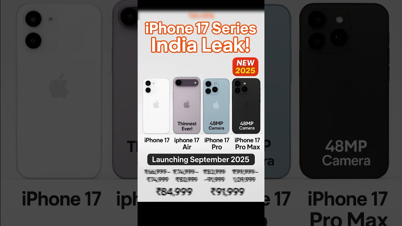iPhone 17 Series Launch in India 2025 🔥 | Full Specs & Pricing for iPhone 17, Air, Pro & Pro Max