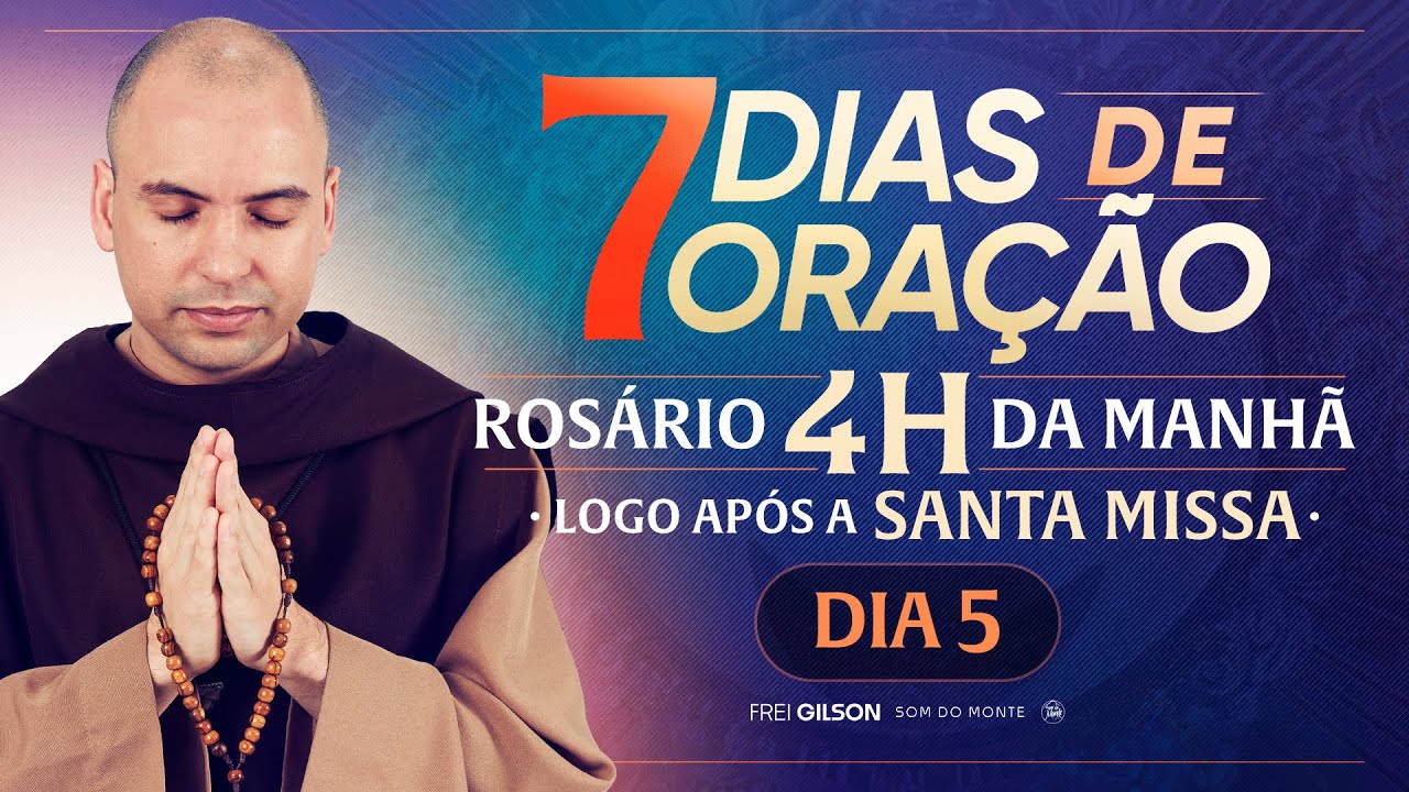 Santo Rosário 7 Dias de Oração 2025 - 5º Dia ao Vivo ✝️