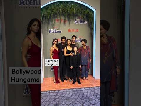 Complete Khan family in one frame 😍 #srk #suhanakhan #aryankhan #thearchies #shorts