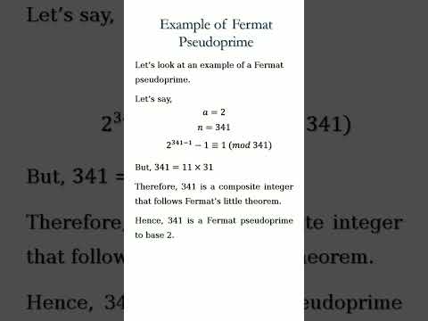 What is Fermat's Little Theorem?