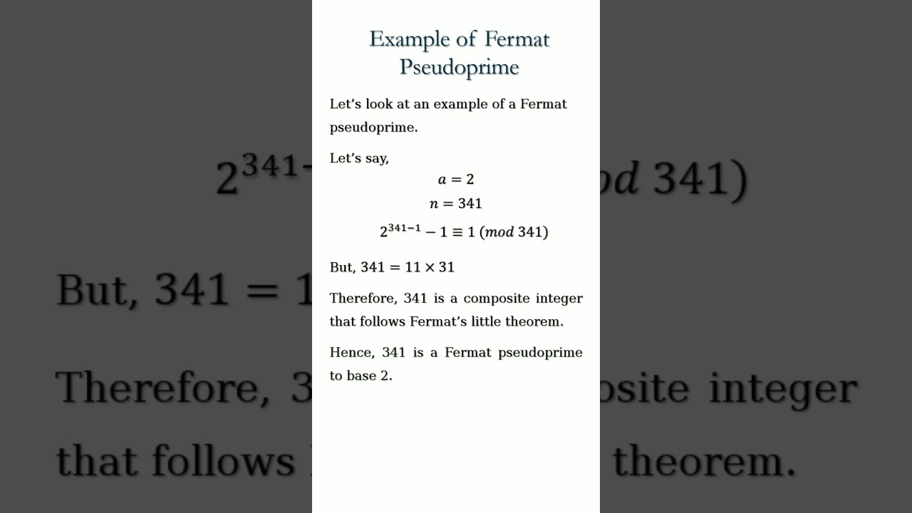 Understanding Fermat's Little Theorem 🔍 | Essential Number Theory for Cryptography