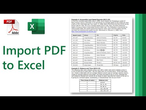 How to Import PDF to Excel // #shorts