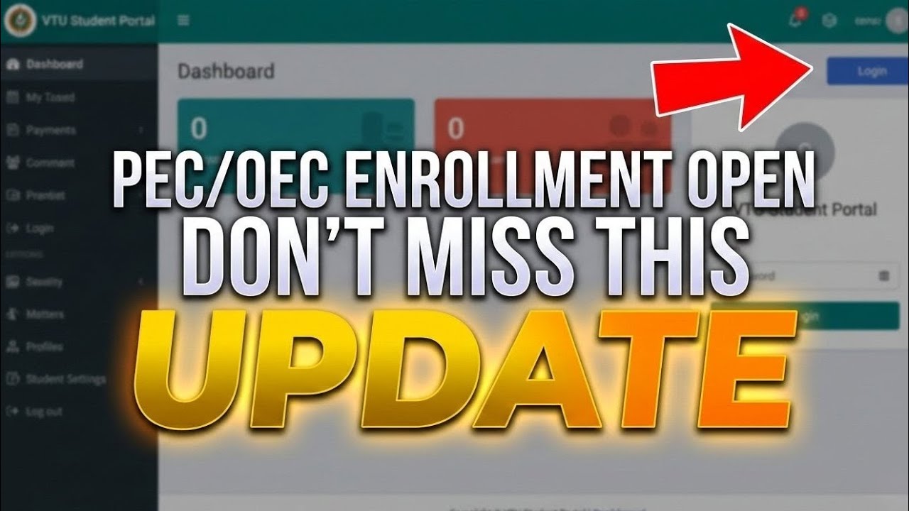 VTU PEC/OEC Enrollment LIVE 🚨 Watch Before You Click Enroll!