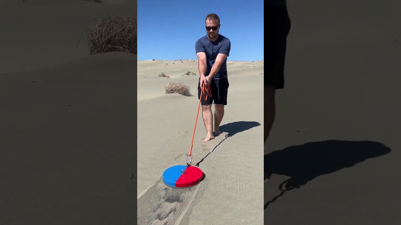 Giant Magnet Extracts Invisible Metal from Desert Sand! 🧲