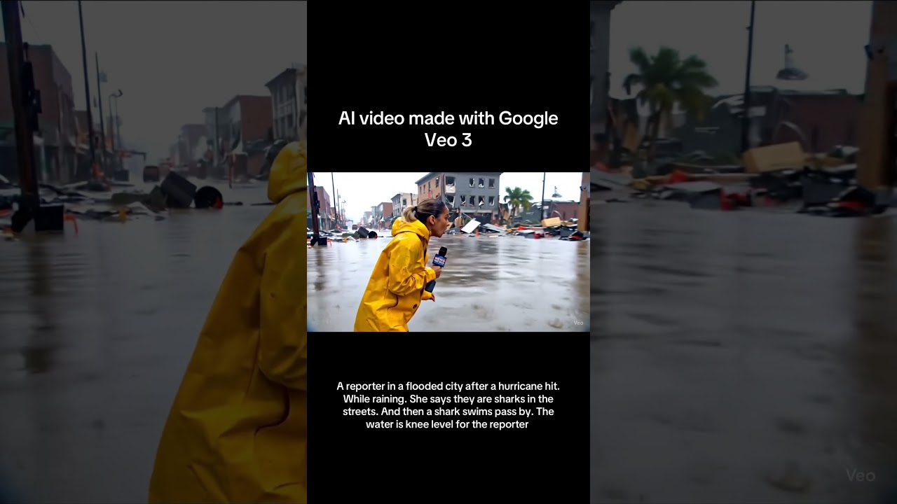 AI-Generated Video of Flooded City After Hurricane 🌊