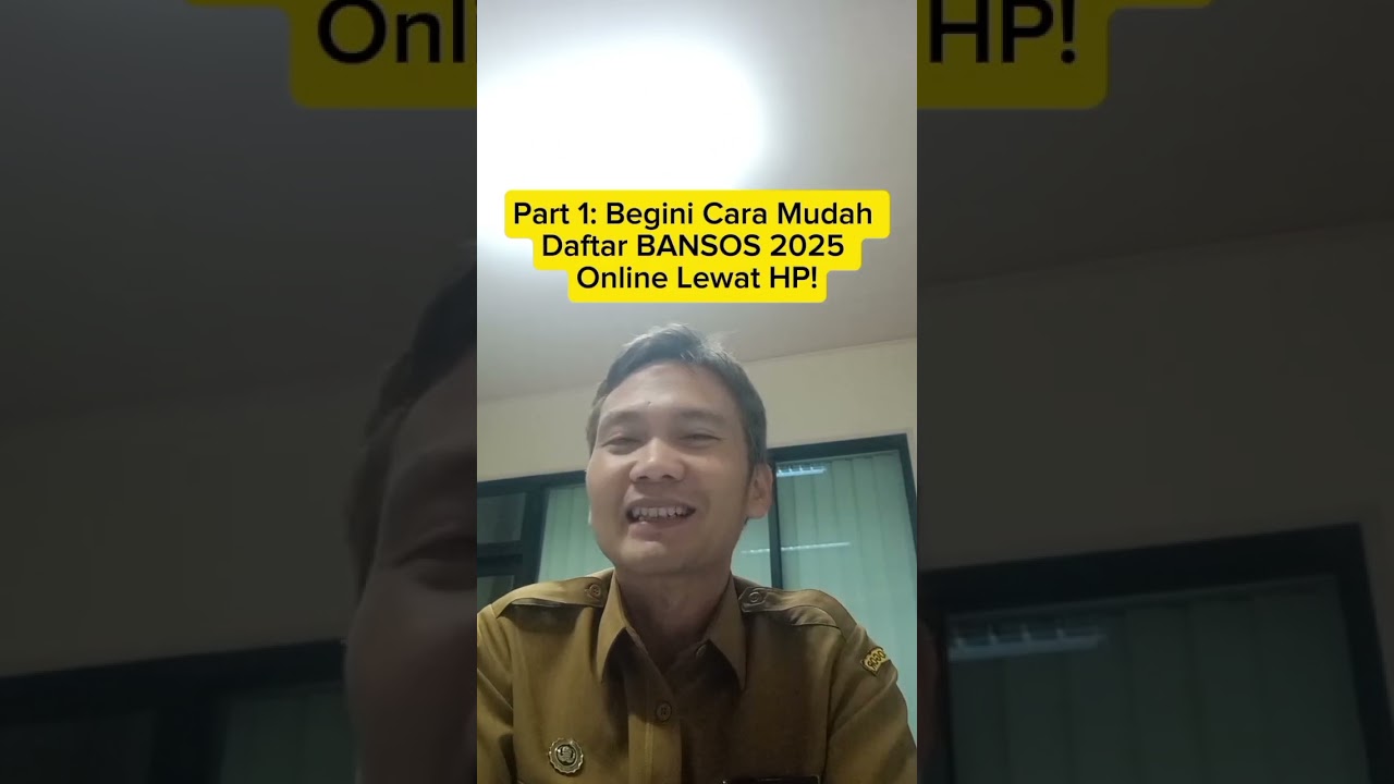 Cara Mudah Daftar BANSOS Lewat HP 📱