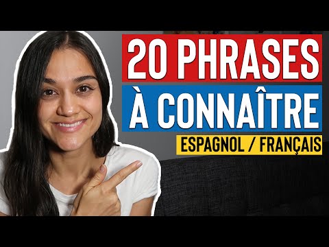 ESPAGNOL pour debutant : les PHRASES à connaître
