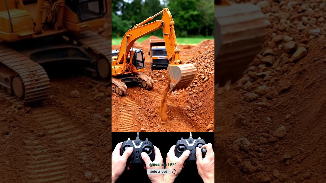 Mini Excavator in Action! 🔥 Realistic RC Digging Scene