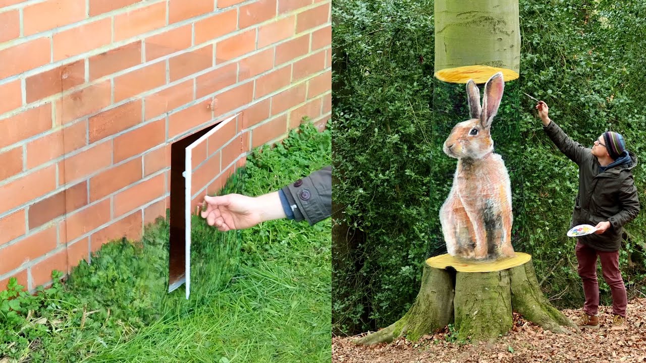 Simple 3D Tree Painting Illusion 🎨