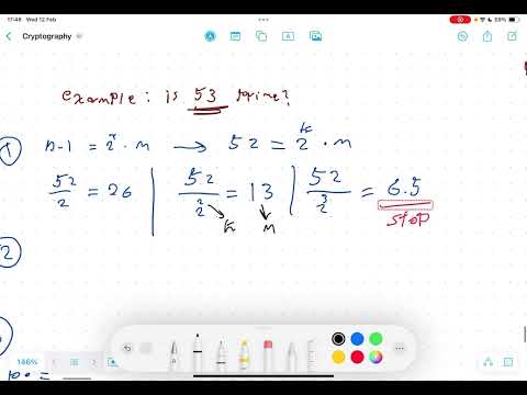 Cryptography: Miller-Rabin prime test