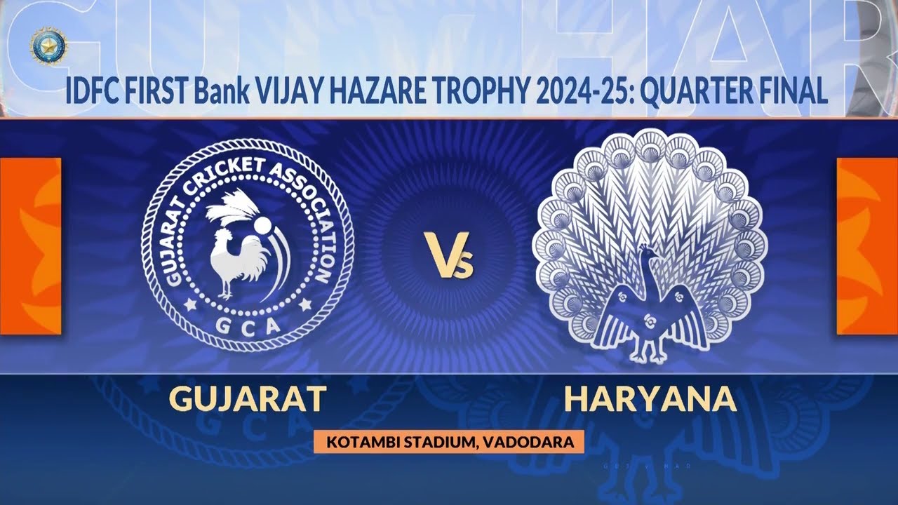 Vijay Hazare Trophy 2025 QF1: Gujarat vs Haryana Highlights 🏏