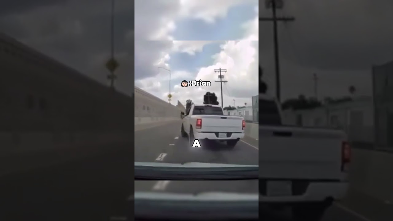 Pickup Driver Attempts to Intimidate 😬