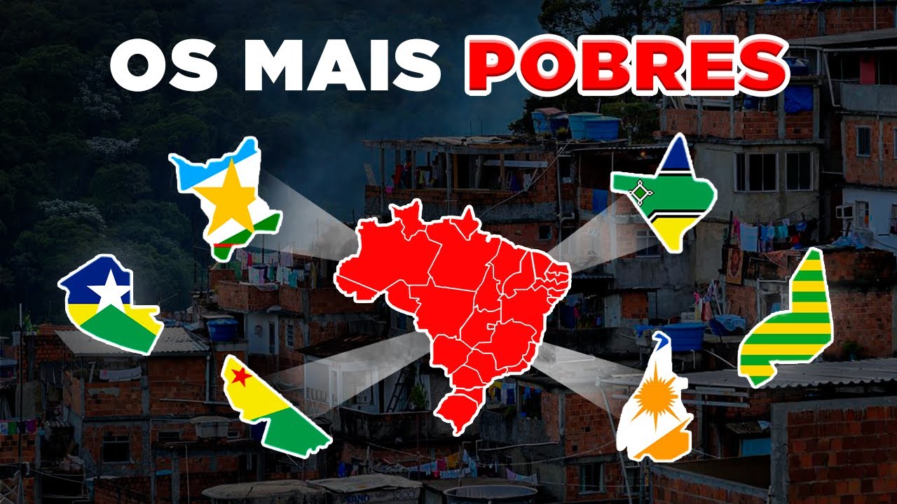 Países Mais Pobres do Brasil por PIB 📉