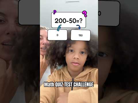 Math skills test in front of mom #short #family