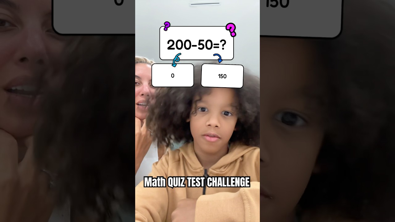 Family Fun! Math Skills Test with Mom 🧮 #Short #Family