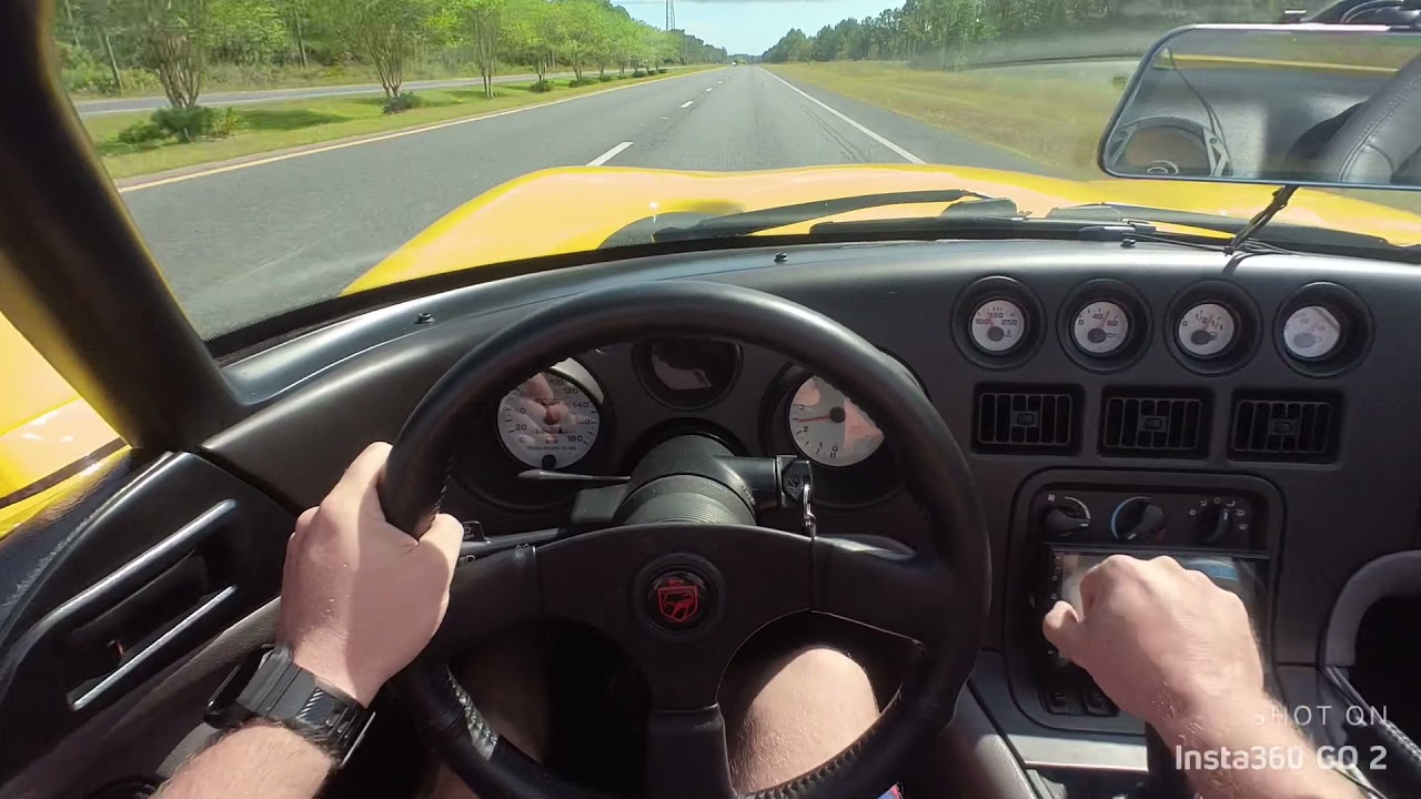 1995 Experience the Thrill: 1995 Dodge Viper RT10 POV Drive with Cat Delete 🚗