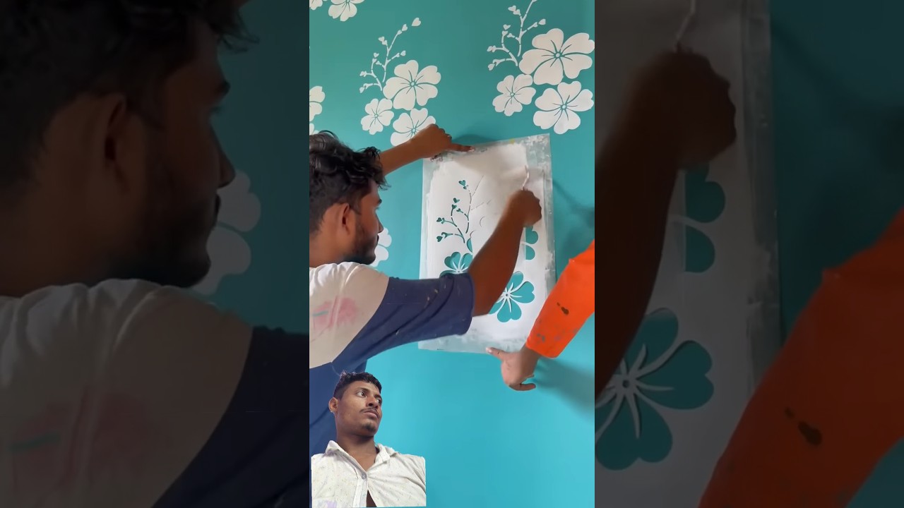 Creative Stencil Wall Painting Ideas 🎨
