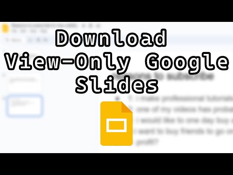 How to Download Protected/ View Only Google Slide Files From Google Drive