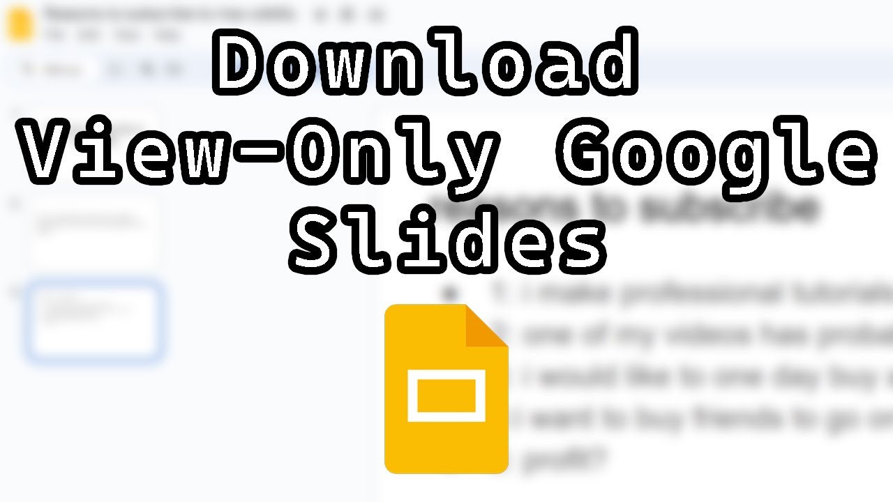Unlock and Download View-Only Google Slides from Drive π₯