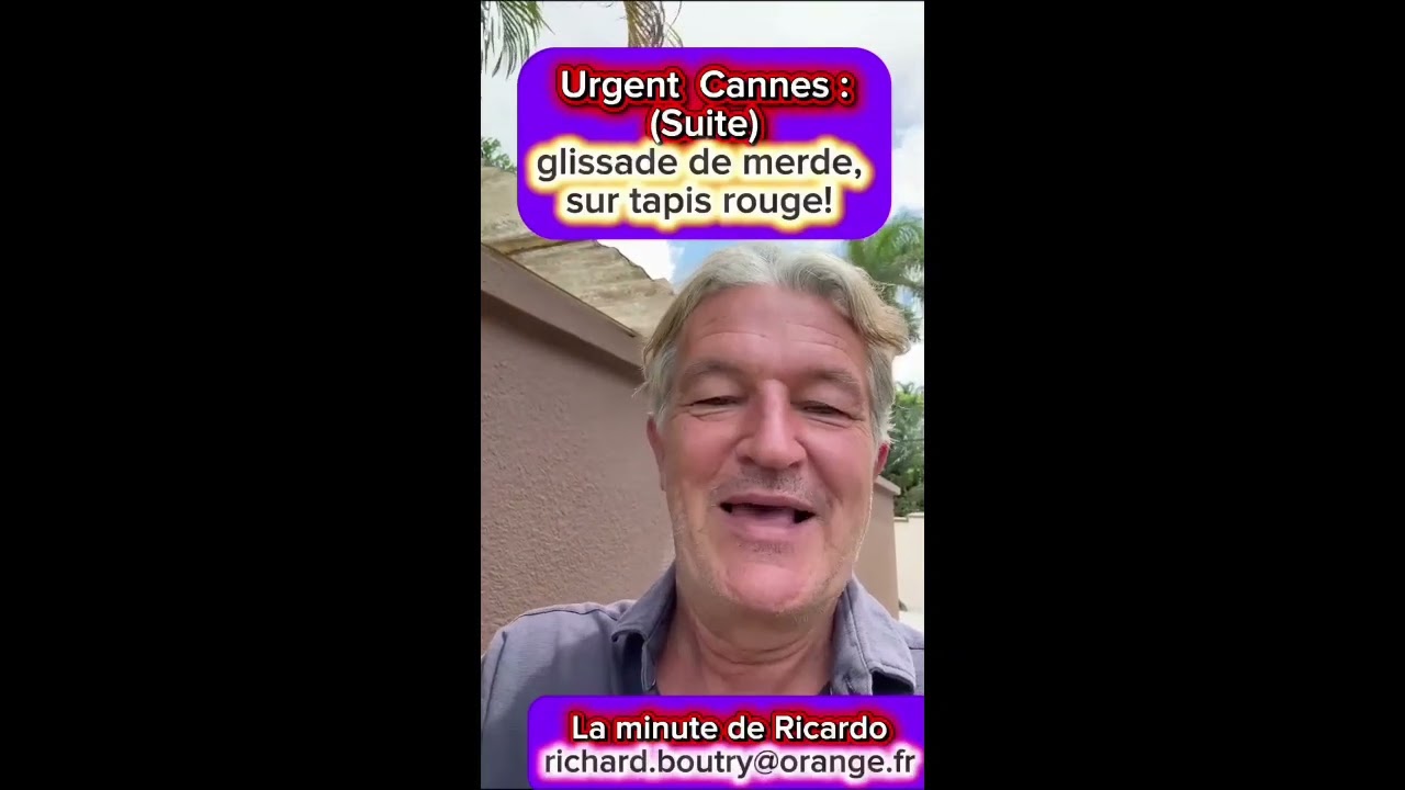 Cannes: Richard Boutry Glisse Sur le Tapis Rouge 🚶♂️