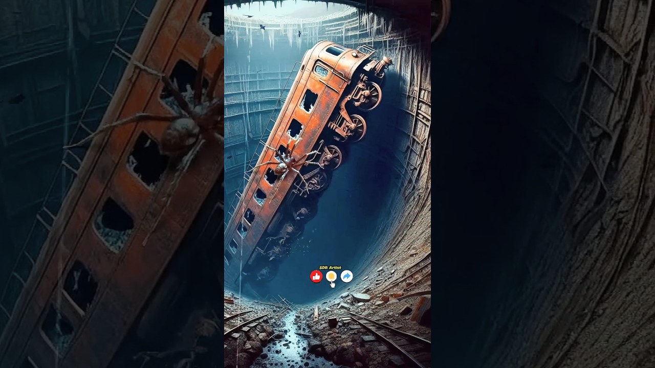 Mysterious Train & Giant Spider Encounter 🚆🕷️