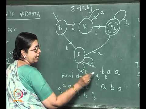 Mod-02 Lec-08 FINAL STATE AUTOMATA