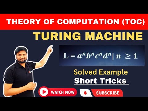 Design Turing Machine for language a^nb^nc^nd^n|Theory of Computation|TOC|shortcut Tricks