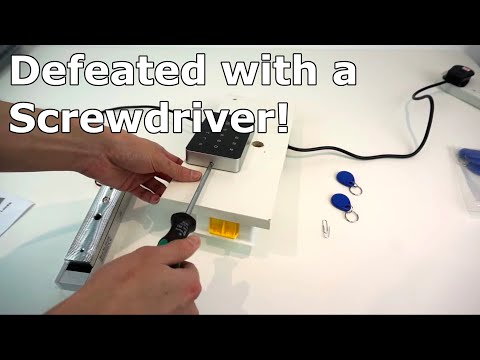 Cheap "Access Control" System - Defeated with a screwdriver!