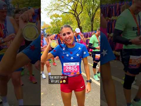 NEW YORK CITY MARATHON FINISHER ❤️ FIRST MARATHON of my LIFE in 3h:19’:17” 🥹 #marathon #newyork