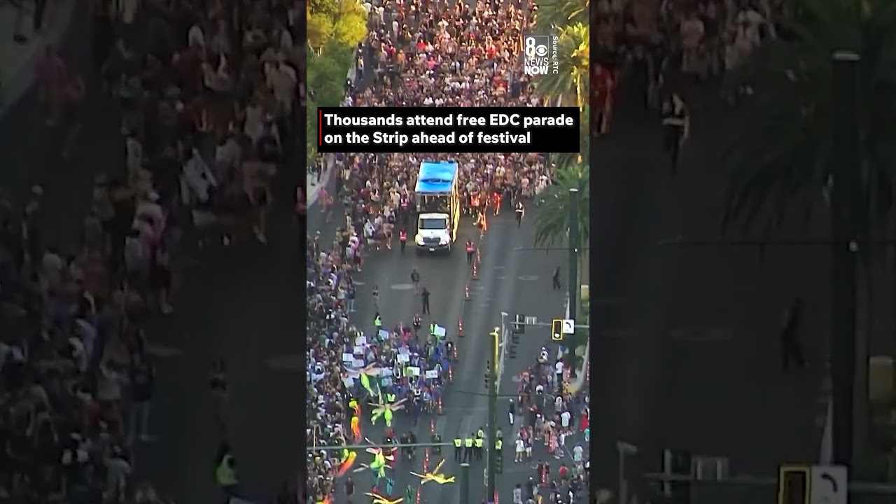 Thousands Celebrate at EDC Parade on Vegas Strip ๐