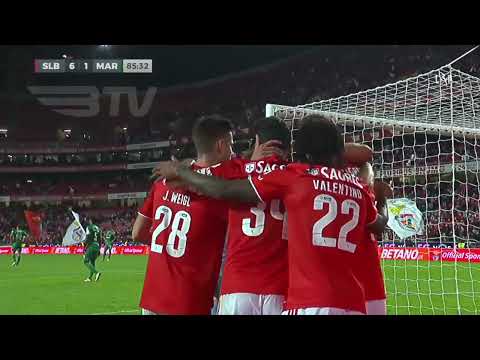 Goal | Golo Gonçalo Ramos: Benfica (6)-1 Marítimo (Liga 21/22 #15)
