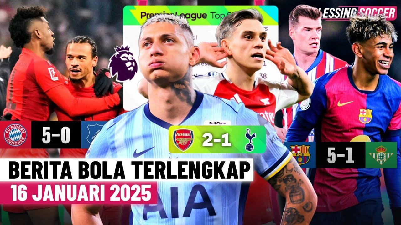 Kekalahan Memalukan Tottenham, Barca & Atletico Hujani Gol 🔥 Bayern Aman