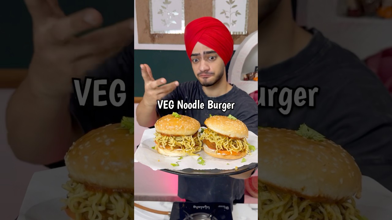 Noodle Burger Recipe π | 2nd Day of Noodles Challenge