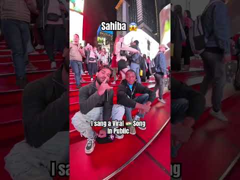 I sang Sahiba in Public 😱❤️🤣 #sahiba #india #singing