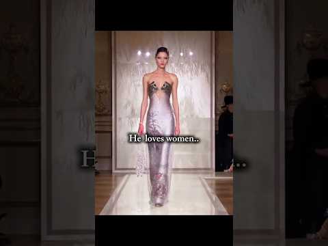 The Designer vs his Designs ✨ #giorgioarmani #armani #hautecouture #fashion #model #runway #modeling