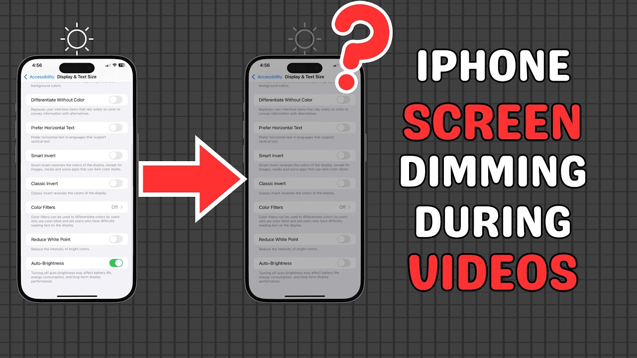 Stop iPhone Screen Dimming During Videos 📱