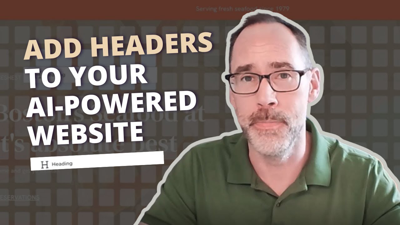Add Headers in Network Solutions AI Website Builder