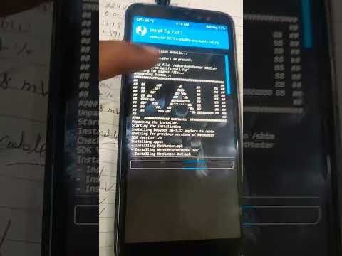 kali linux installing in samsung phone