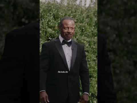 Such an emotional first look with his daughter ❤️ #wedding #dad