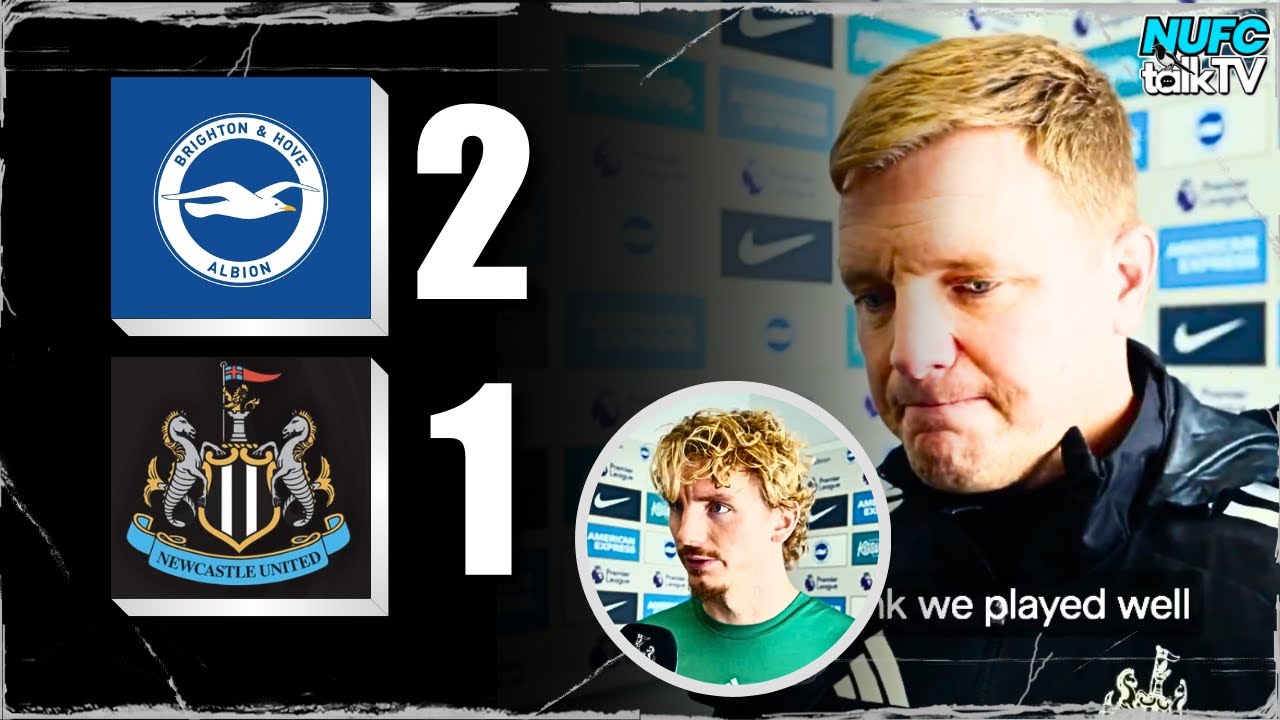 Eddie Howe & Woltemade React to Brighton 2-1 Newcastle Match 🎙️