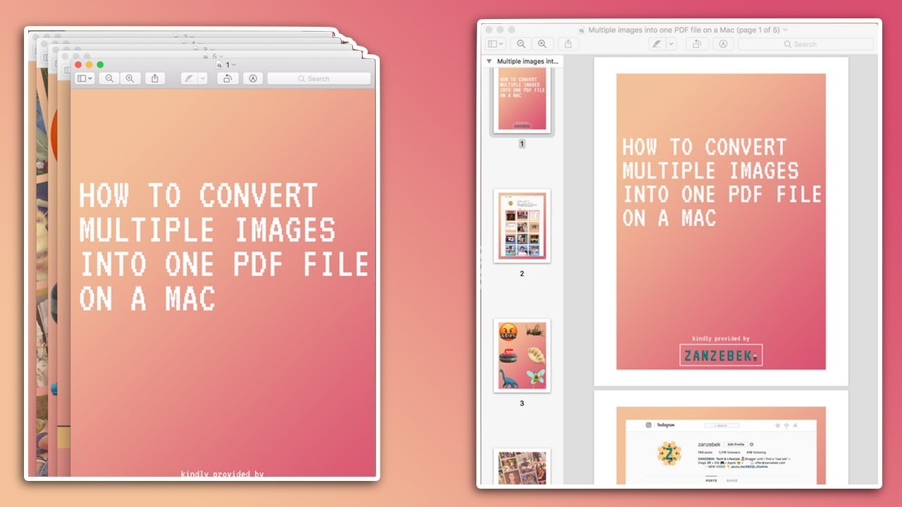 Converting Multiple Images to a Single PDF on Mac | macOS Tutorial