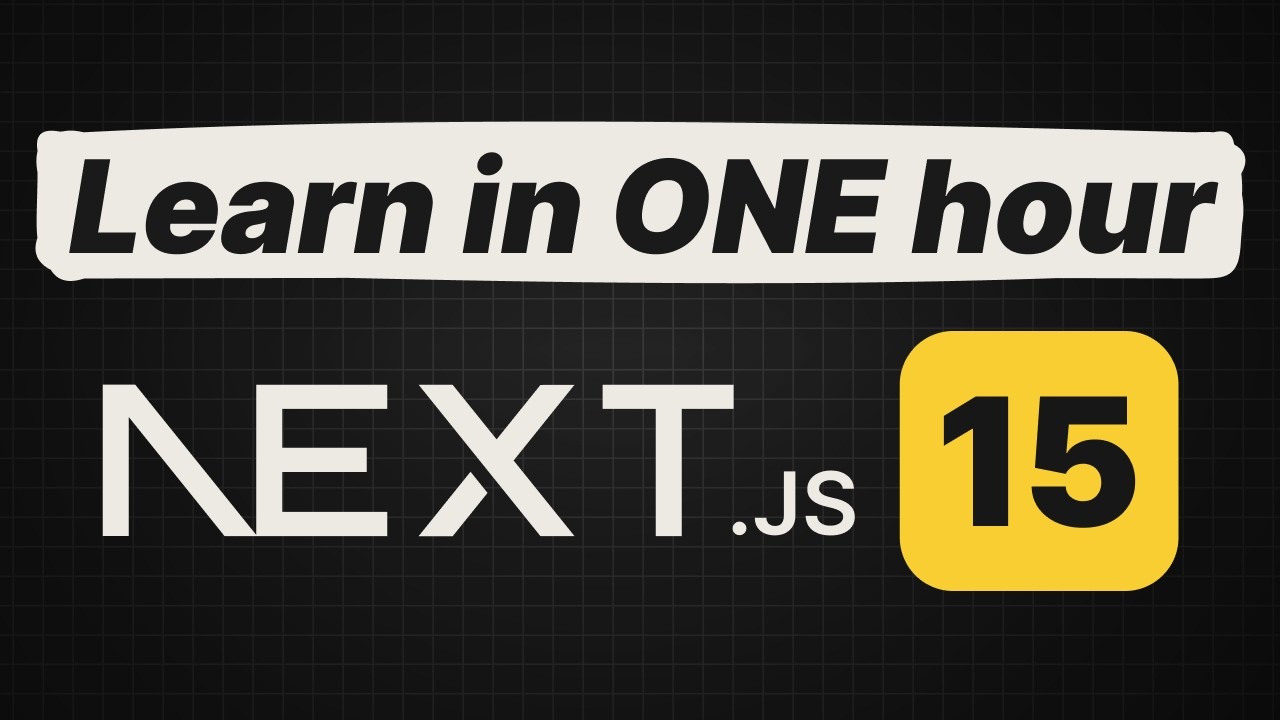 Next.js 15 Beginner Tutorial in 1 Hour 🚀