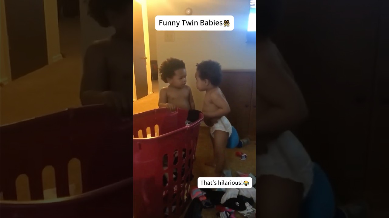 Adorable Twin Babies Making Everyone Laugh π