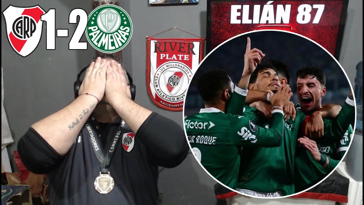 Reacción Emocionada del Hincha de River Plate tras la Derrota 1-2 ante Palmeiras