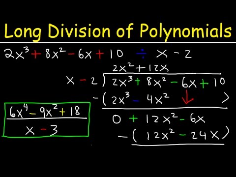 Long Division With Polynomials - The Easy Way!
