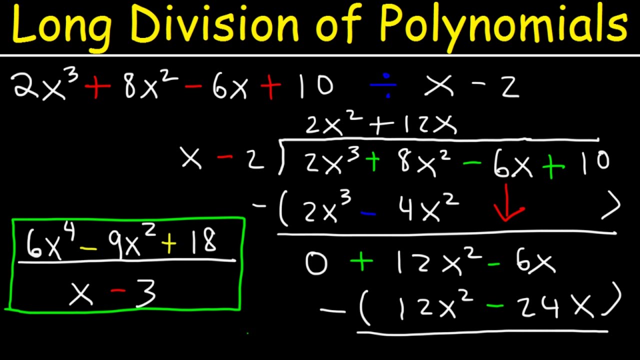 Long Division of Polynomials Made Simple