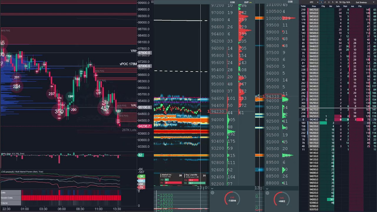 Bitcoin Perpetual Spot DOM Analysis for Nov 13, 2025 π