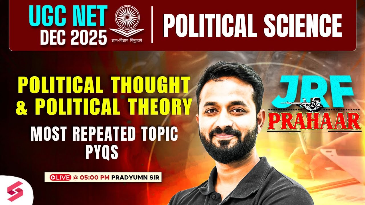 UGC NET Political Science Classes by Pradyumn Sir 📚