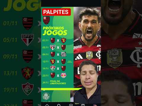 PALPITES AOS PROXIMOS 6 JOGOS DO FLAMENGO NO BRASILEIRÃO #shortvideo #brasileirão #flamengo #sport