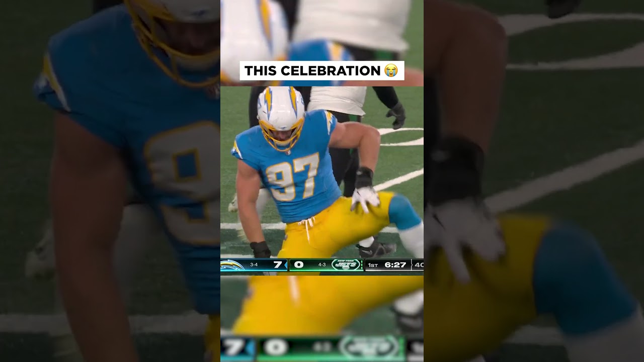 Hilarious Joey Bosa Celebration 😂 | Must-See Football Celly!